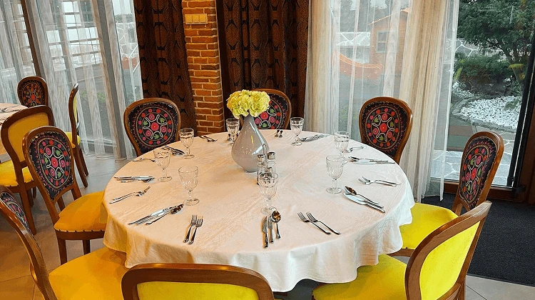 A picture of indoor dining area
